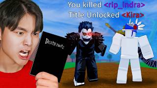 Death Note Decides Who DIES in Blox Fruits
