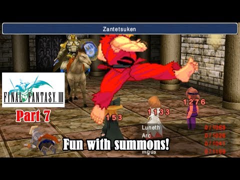 The FF Journey: Final Fantasy III part 7 - Fun with Summons!