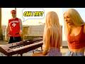 Lifeguard STUNS Beach Babes With INSANE Piano Skills
