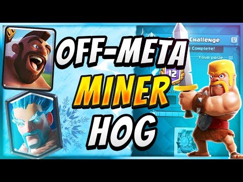 INSANE TROPHY PUSHING DECK! Off-Meta Miner + Hog Rider Deck Can't Lose! — Clash Royale