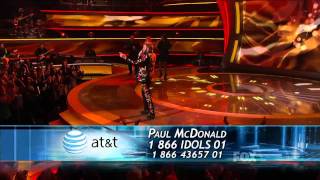 true HD Paul McDonald "Old Time Rock and Roll" Top 8 American Idol 2011 (Apr 13)