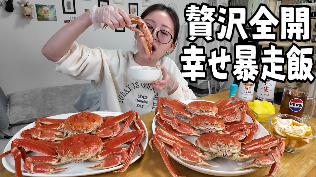 【ズワイガニ5杯】ひとりで爆食して、最後は雑炊までいく🦀