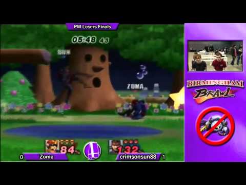Birmingham Brawl 4 PM Singles LF - Zoma (Falcon, Sheik) vs. CrimsonSun (Snake)