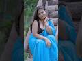 Megha Das Ghosh Sky Blue Saree Shorts Megha Shorts Outdoor Sareefashion