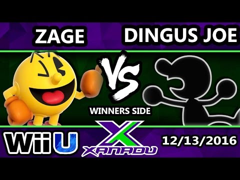 S@X 180 - Zage (Pac-Man) Vs. Dingus Joe (G&W) - SSB4 Tournament - Smash for Wii U - Smash 4