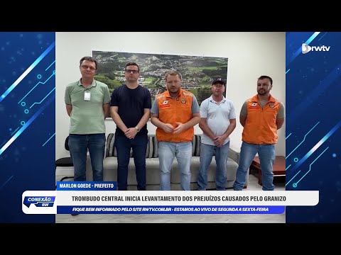 Trombudo Central inicia levantamento dos prejuízos causados pelo granizo