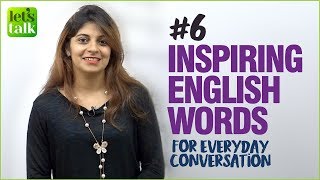 8 Inspiring English Words For Daily English Conversation | English Vocabulary Lesson | Niharika