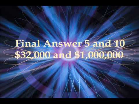 Custom Millionaire Cues - Final Answer 5