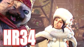 MHW:HR34なったよ～５２時間のプレイ　高評価おねがいね（０ｗ＜）　モンスターハンターワールドPC版