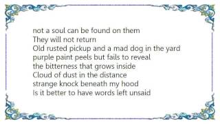 Cowboy Junkies - Pale Sun DVD Lyrics
