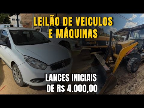 LEILÃO DE VEICULOS E MÁQUINAS EM SÃO SEBASTIÃO DO ALTO COM LANCES INICIAIS DE R$ 4.000,00