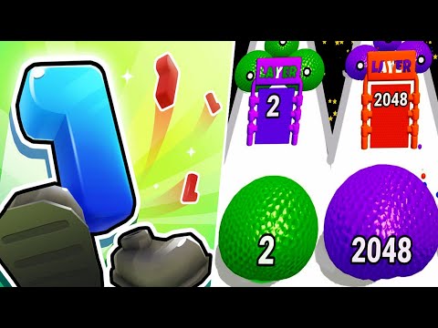 Number Run 3D vs Ball Balloon Run - Max Level Gameplay (Part 1)