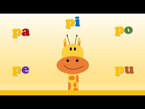 Las sílabas pa pe pi po pu - La Jirafa Coki ☺ videos educativos para niños