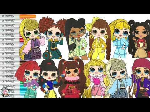 LOL Surprise OMG Dolls Makeover as Disney Princess Rapunzel Snow White Moana Anna Elsa and More