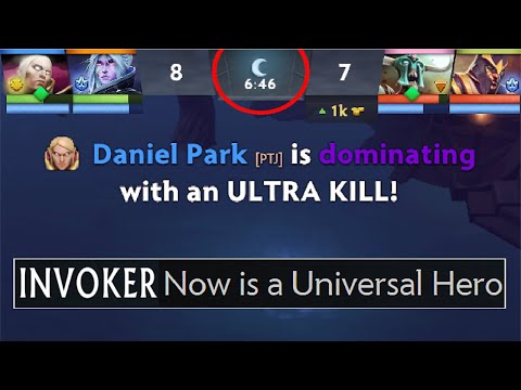 7.34 INVOKER IS A UNIVERSAL HERO! Crazy 6 Min Ultra Kill Best Win Rate Hero Dota 2
