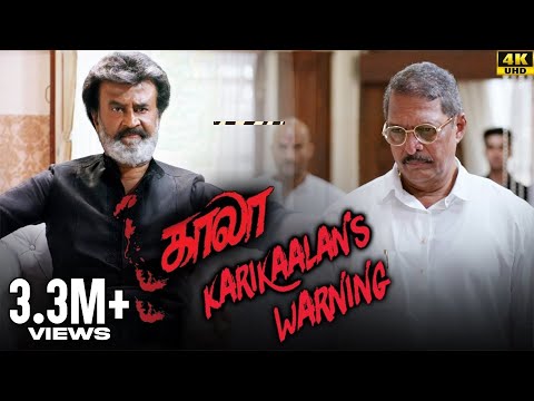 Kaala (Tamil) - Karikaalan's Warning | Rajinikanth | Nana Patekar | Huma Qureshi | 4K [with Subs]