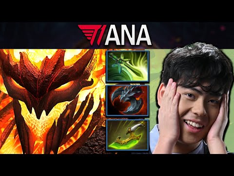 Shadow Fiend Dota 2 7.32 Gameplay T1.Ana with 26 Kills and Swift Blink - Butterfly #dota2