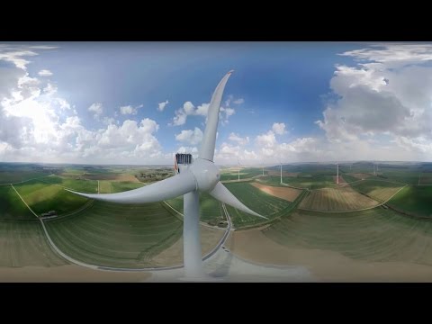 Perspektivwechsel: Die Außenansicht des Windparks Rot am See