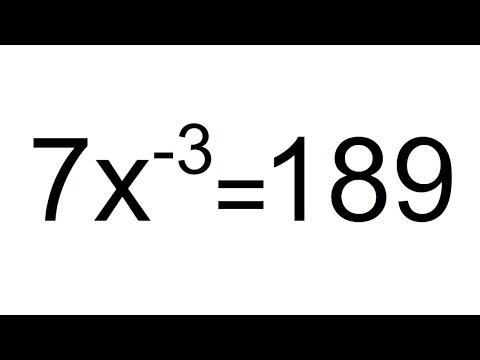 ¿SABES RESOLVER ESTA ECUACIÓN CON EXPONENTE NEGATIVO? Matemáticas Básicas
