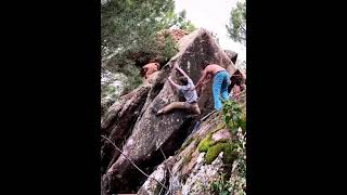 Video thumbnail of Bala Perduda, 7a. Albarracín