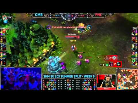 LCS Highlights Gambit Gaming vs Fnatic Week 9 EU Summer 2014 GMB vs FNC S4 W9D2G4 Season 4