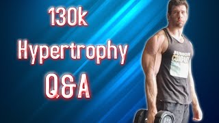 130k HYPERTROPHY Q and A! (average noob gains? "stale" exercises? intuitive lifting?)