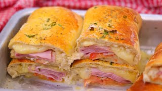 JOELHO OU ENROLADO DE PRESUNTO E QUEIJO SUPER FÁCIL | JOELHO DE PRESUNTO E QUEIJO