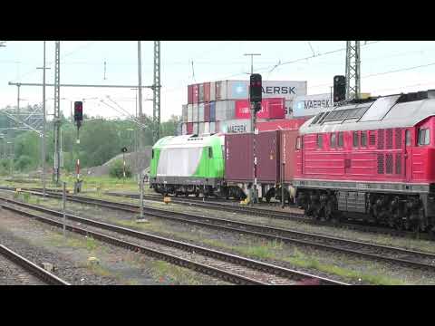 Güterzugbetrieb am Hbf. Hof/S. am 9. Juni 2020