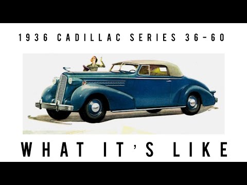 1936 Cadillac series 36-60 V8 convertible coupe, bridges the gap between La Salle and Cadillac