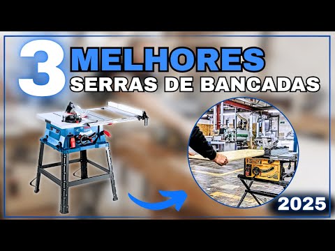 Melhores Serras de Bancada Mais 2025: Bosch GTS 254, DeWalt DWE7492 ou FortG Pró FG3002X