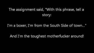 Justin Sane- The Critical Writing Assignment lyrics