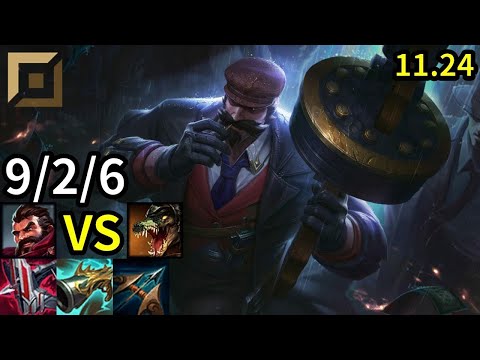 Graves Top vs Renekton - KR Challenger | Patch 11.24