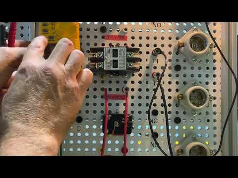 Part of a video titled How a 24 volt contactor works HVAC - YouTube