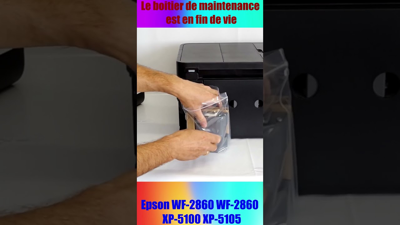 Imprimante Epson Le boitier de maintenance est en fin de vie, comment remplacer #Shorts
