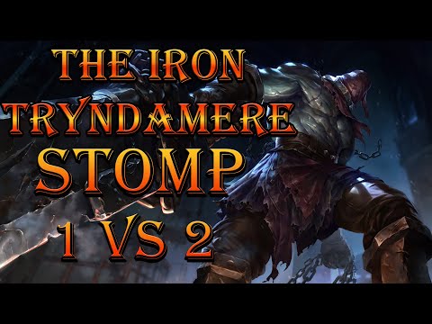 THE IRON TRYNDAMERE VS TALON TOP LANE DESTROYING THE LANE 1 VS 2 - League of Legends