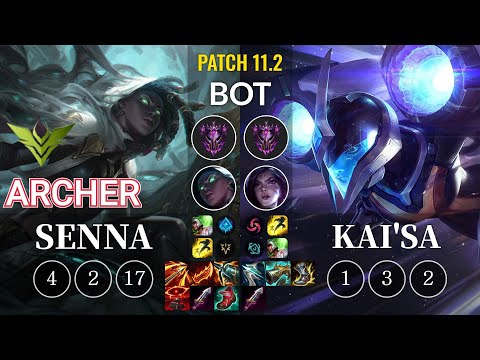 V3 Archer Senna vs Kai'Sa Bot - KR Patch 11.2