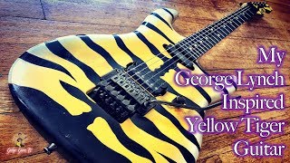 George Lynch Inspired Yellow Tiger Warmoth Guitar - Guitar Guru TV