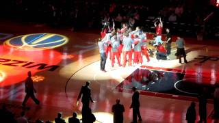 01-25-2012 Wizards National Anthem Starting Line up