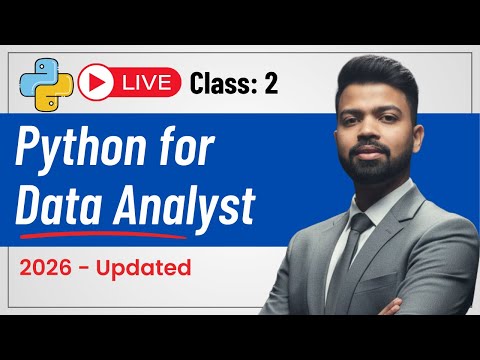 Python For Data Analytics Class 2 Variables Data Types Type Casting 2026