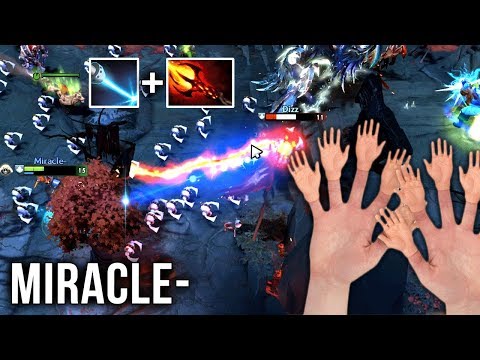 Miracle- Tinker Super Fast Hands Laser + Dagon = Instant Death - Dota 2 Patch 7.20e