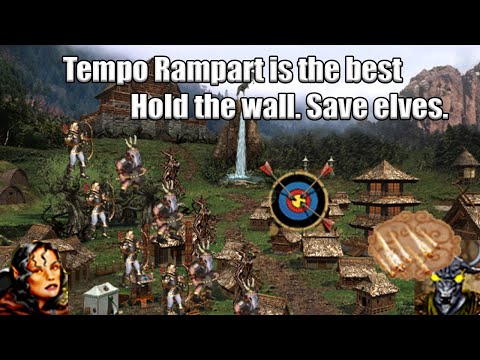 Heroes 3 HoTA - TURBO Rampart Jebus Outcast 1 hero game. I love it!