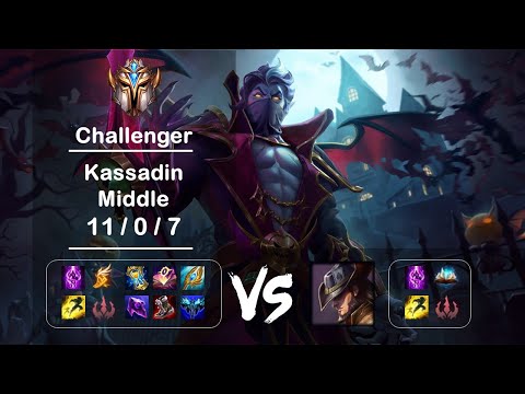 KR Challenger Middle Kassadin vs Twisted Fate Ep.1825