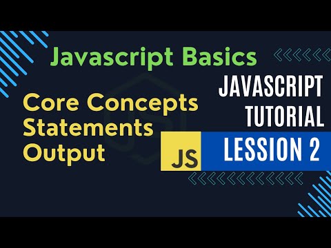 Javascript Basics Statements Outputs Core Concepts Explained Part 2 Javascript Tutorial