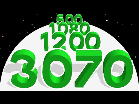 Growing a Number to MAX LEVEL Count! - NUMBER STACK (Number Run 3D ASMR Gameplay)