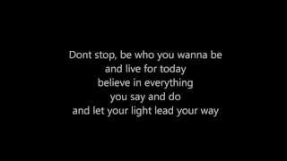 Live For Today Lyrics Video