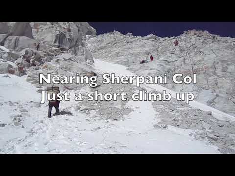 GHT - Great Himalaya Trail Stage 2 Makalu-Everest Traverse April 2017-Crossing Sherpani and West Col