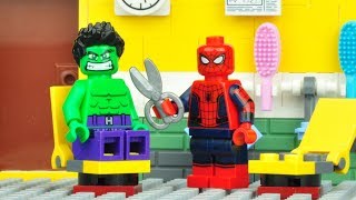 Lego Spiderman HULK Hairdresser Brick Building Fun