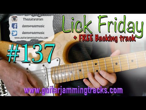 Guitar Lesson Lick Friday Week 137 - 16th note rockout blues lick.
