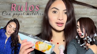 Probé hacer rulos con papel aluminio y ESTE fue el resultado 🤯
