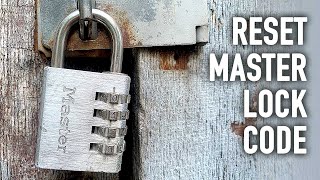 Reset the 4 Digit Master Lock Code